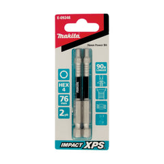 Makita - Driving Impact XPS HEX 4 X 75mm Power Bit - 2Pk E-09248
