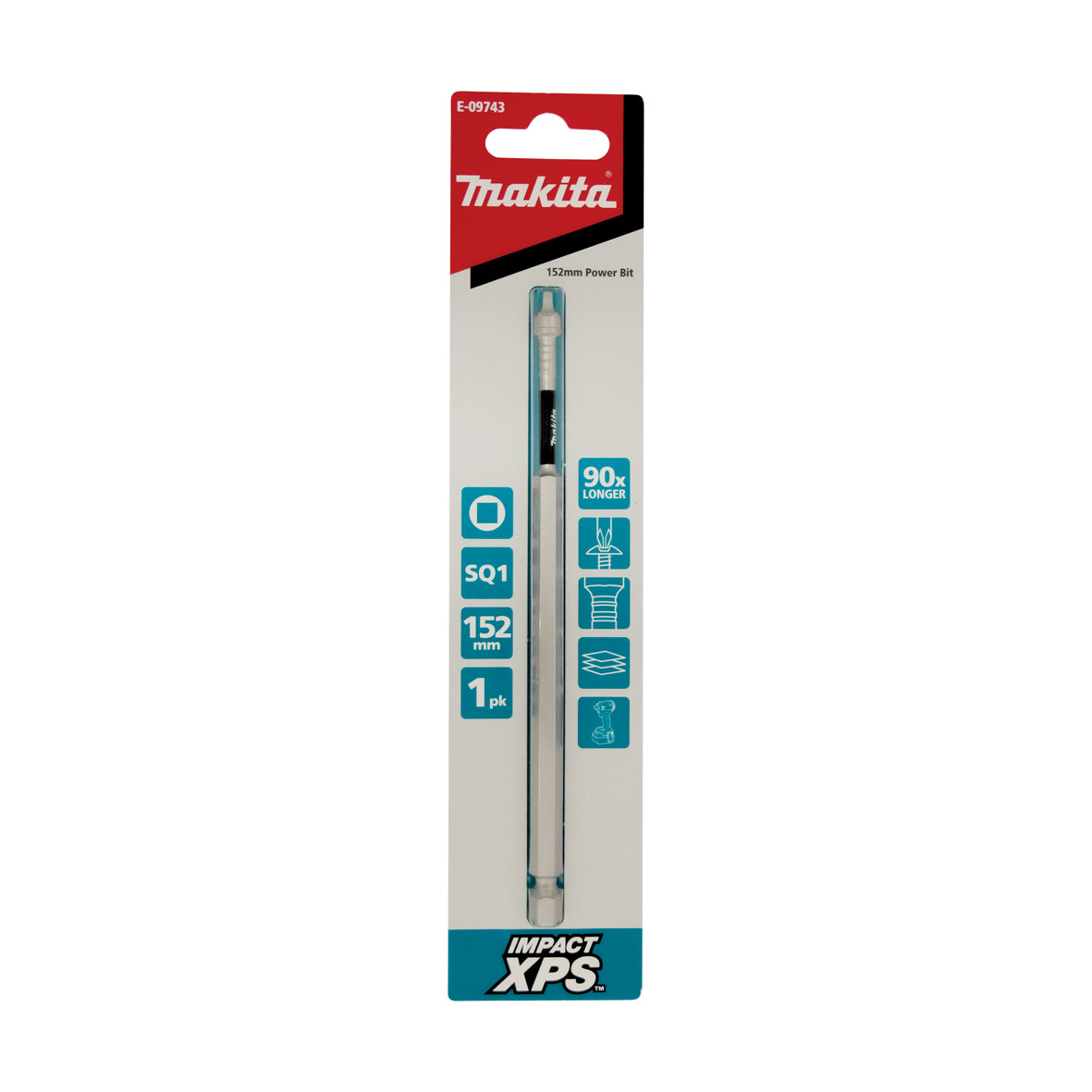 Makita - Impact XPS SQ1 x 150mm Power Bit - 1pk | E-09743