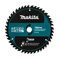Makita Accessories - Efficut Wood TCT Saw Blade 190mm x 20 x 45T | E-11215