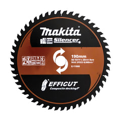 Makita Accessories - Efficut Composite Decking 190 x 20 x 50T TCT Blade | E-11900