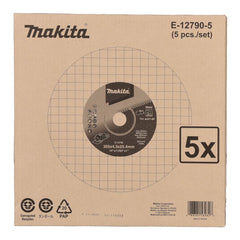 Makita OPE - Powercut Accessory 355mm x 4.3mm x 25.4mm Metal Abrasive Cutting Disc - 5Pk | E-12790-5