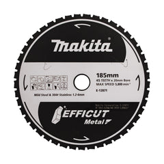 Makita - Efficut Metal Cutting TCT Saw Blade 185mm x 20mm x 45T  | E-12871