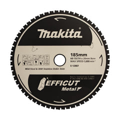 Makita - Efficut Metal Cutting TCT Saw Blade 185mm x 20mm x 60T  | E-12887