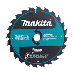 Makita Accessories - Efficut Wood TCT Saw Blade 270mm x 30/25.4 x 24T | E-12952