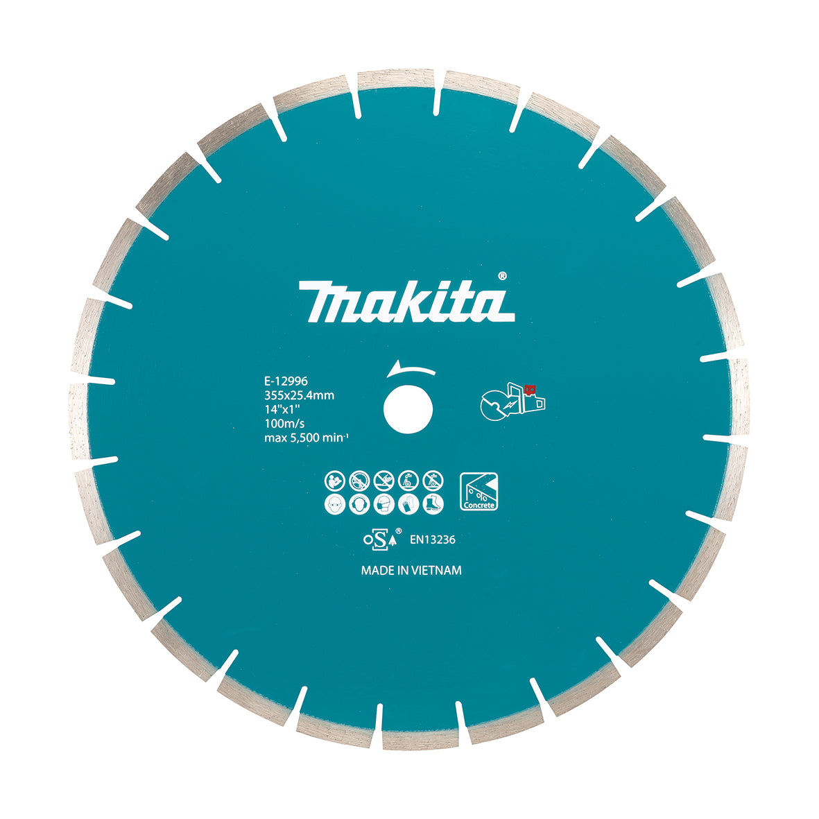 OPE - Powercut Acc 350mm x 25.4/20mm Diamond Blade Segmented - CE001G | E-12996