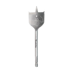 Makita Accessories - 40 x 150mm Flat Wood Spade Bit - 1/4 Hex | E-17360