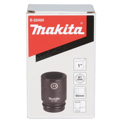 Makita - Accessories - 41mm x 90mm Deep Impact Socket 1” Square Drive | E-22420