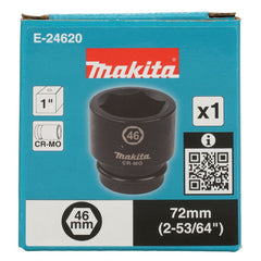 Makita - Accessories - 46mm x 72mm Impact Socket 1” Square Drive | E-24620