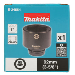 Makita - Accessories - 65mm x 92mm Impact Socket 1” Square Drive | E-24664