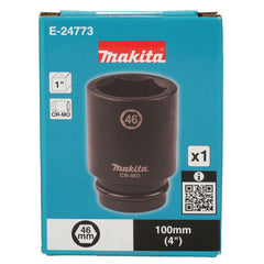 Makita - Accessories - 46mm x 100mm Deep Impact Socket 1” Square Drive | E-24773