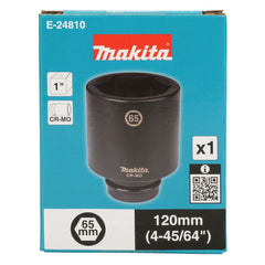 Makita - Accessories - 65mm x 120mm Deep Impact Socket 1” Square Drive | E-24810