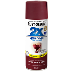 Rust-Oleum  - 2X Satin Claret Wine - Spray 340g | 370845