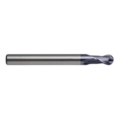 Sutton Tools - 6mm E/Mill E555 L/shank Ball 2 Flutes R30 -Ha VHM Ultra AlCrN | E5550600