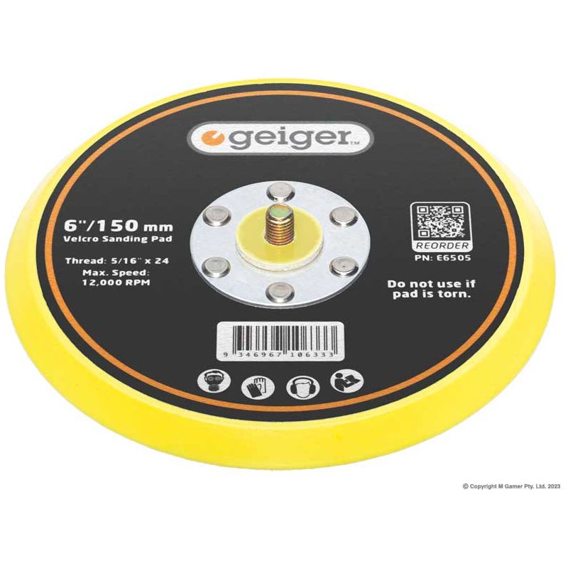 Geiger - 6" Velcro Pad | E6505