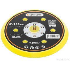 Geiger - 6" Velcro Pad (Dust Free) | E6565