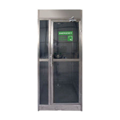 Maxisafe - Enclosed Stainless Steel Decontamination Shower Eye Face Wash Booth