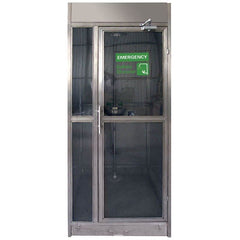 Maxisafe - Enclosed Stainless Steel Decontamination Shower Eye Face Wash Booth | EBD602