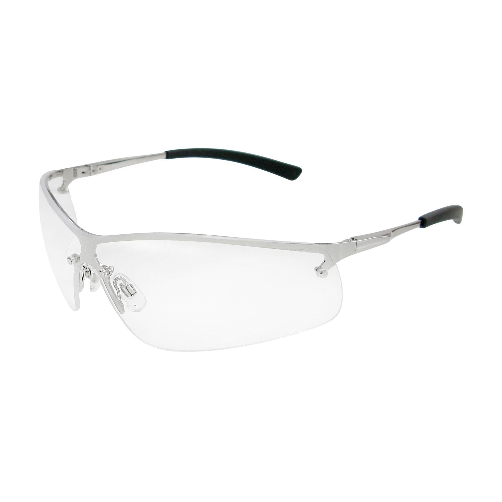 Maxisafe - Boston Metal Frame Safety Glasses - Clear Lens - Clear