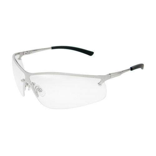 Maxisafe - Boston Metal Frame Safety Glasses - Clear Lens - Clear