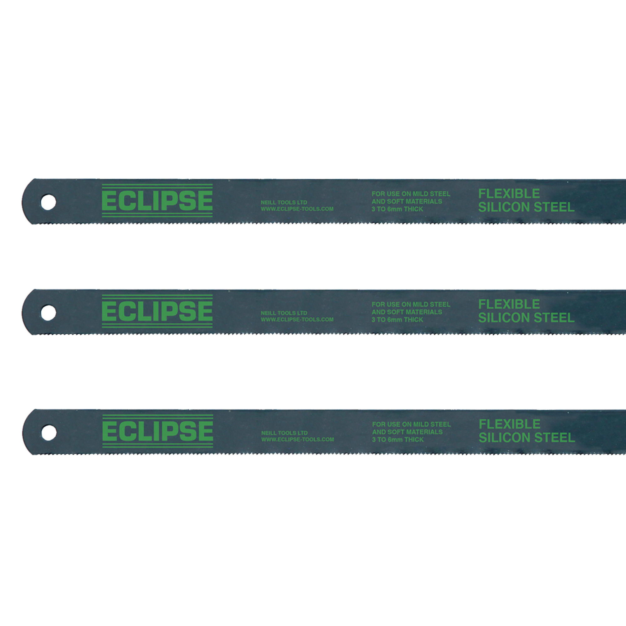 Spear & Jackson Blade Hacksaw Flexible Silicon Steel Blade 32Tpi Pack of 10