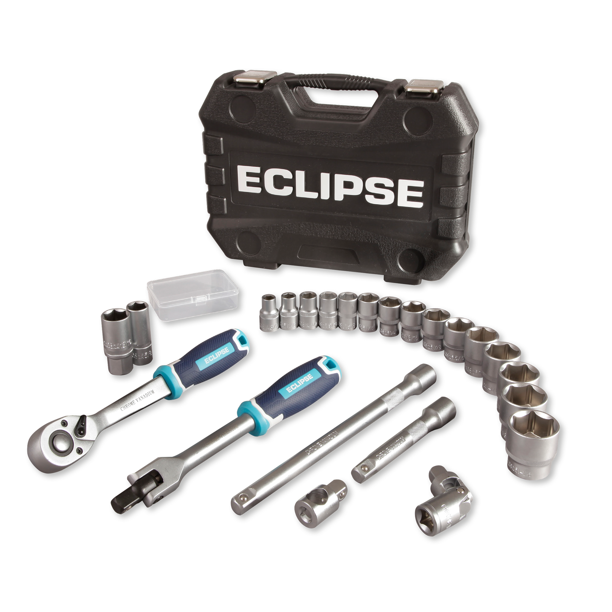 Spear & Jackson - Socket Set 1/2" Square Driver 72T 5O 24Pce Metric | EC-ESS24PSM