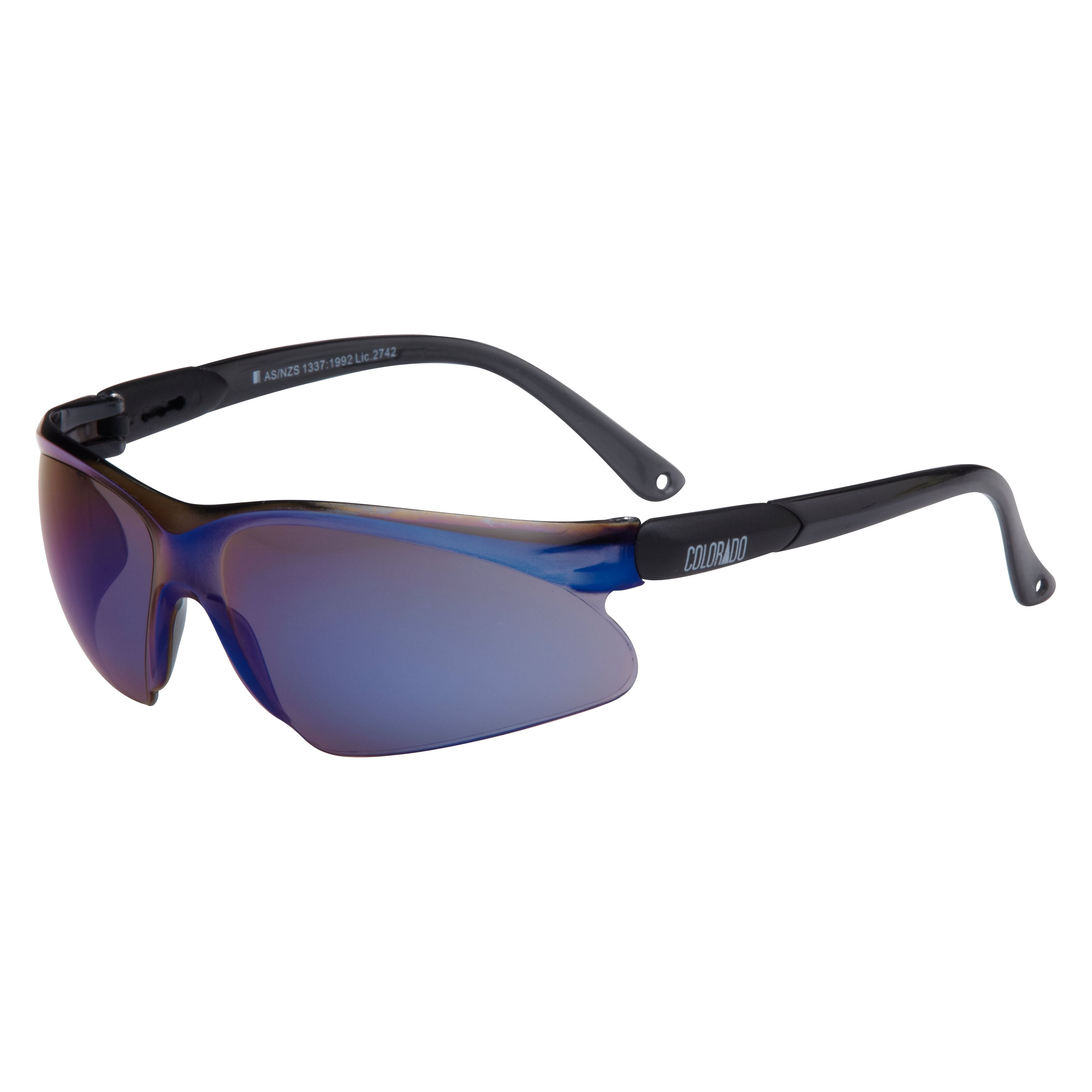 Colorado Blue Mirror Safety Glasses