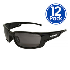 Maxisafe - Black Denver Smoke Safety Glasses - Pack Of 12 | EDE307-12