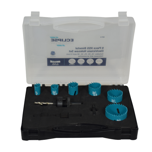 Spear & Jackson Electricians Bi-Metal Hole Saw Set 9 Pc