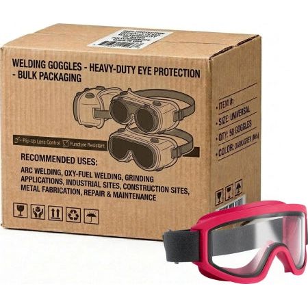 Maxisafe - Fire Fighter Goggles - Anti-Fog Clear Lens