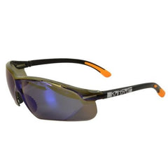 Maxisafe - Kansas Safety Glasses with Anti-Fog - Blue Mirror Lens - Blue Mirror