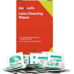Maxisafe Anti-Fog Lens Cleaning Satchets - 100/Box, with Isopropyl Alcohol  | ELT464