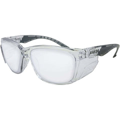 Maxisafe - Rayzr Safety Glasses With Microfibre Bag - Clear Frame With Clear Lens Uv380 - Carton Of 120 | ERZ383-120