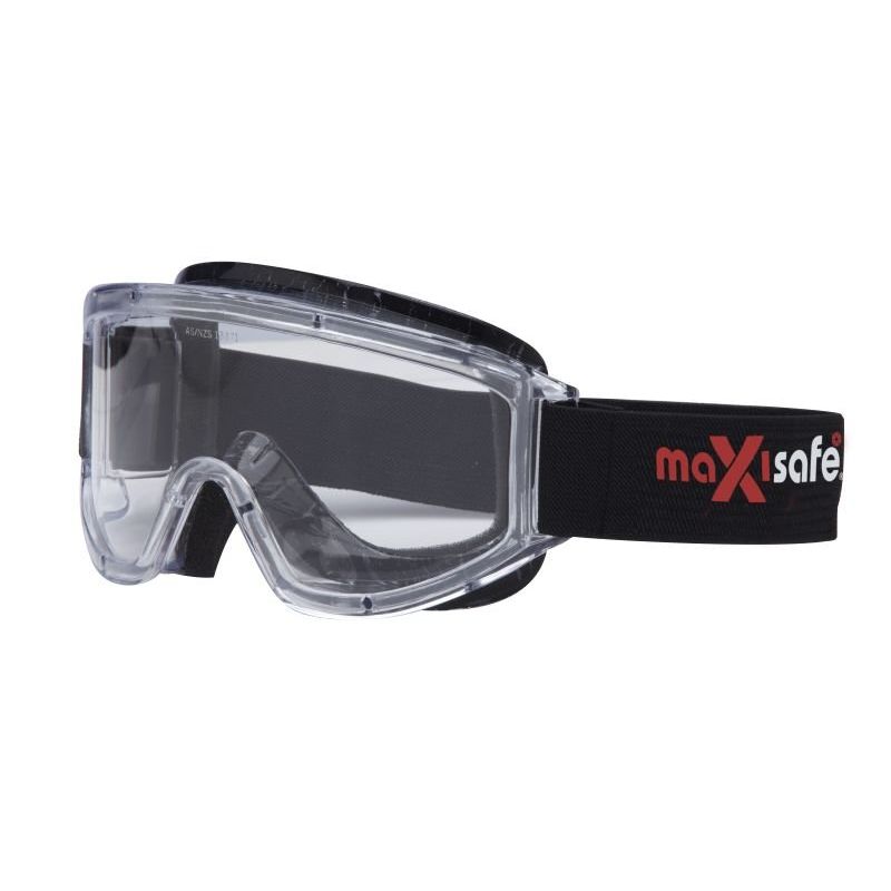 Maxisafe - Maxi Goggles, Anti-Fog Clear Lens - Clear