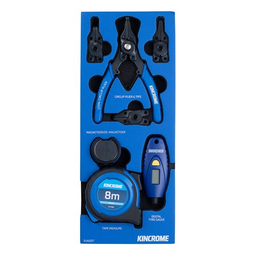 Kincrome TRUCK BOX 8 Piece Circlip Pliers & Measuring EVA Tray | EVA155T