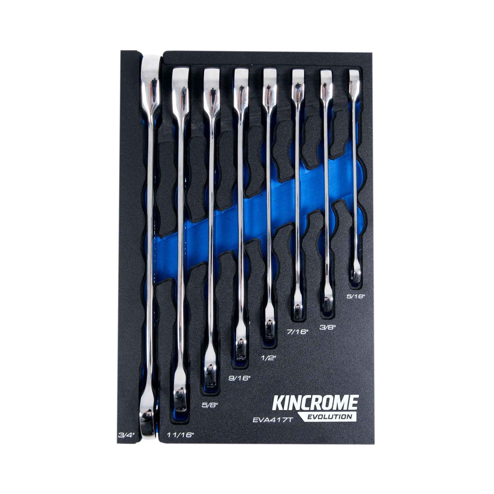 Kincrome EVOLUTION 8 Piece Gear Spanner EVA Tray | EVA417T