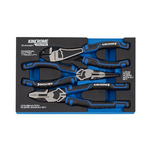 Kincrome Evolution 3 Piece Pliers EVA Tray | EVA442T
