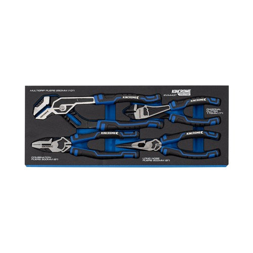 Kincrome Evolution 4 Piece Pliers EVA Tray | EVA443T