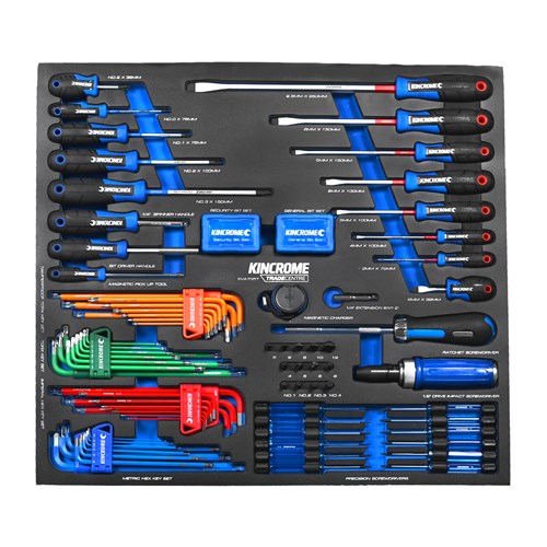 Kincrome TRADE CENTRE 154 Piece TorqueMaster® Screwdrivers & Fastening EVA Tray | EVA735T