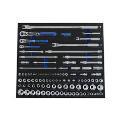 Kincrome TOOL ARMOUR 99 Piece LOK-ON™ Sockets & Accessories EVA Tray | EVA800T