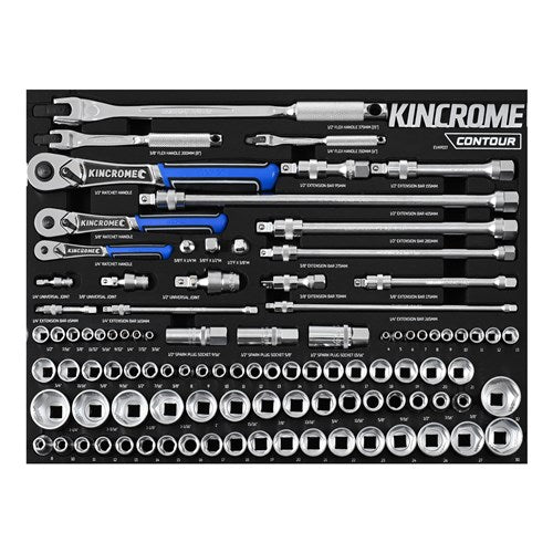 KINCROME CONTOUR® 100 Piece LOK-ON™ Sockets & Accessories EVA Tray | EVA901T