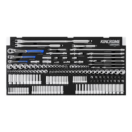 Kincrome CONTOUR® 165 Piece LOK-ON™ Sockets & Accessories EVA Tray | EVA902T