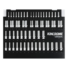 Kincrome CONTOUR® 64 Piece LOK-ON™ Deep Sockets EVA Tray | EVA903T