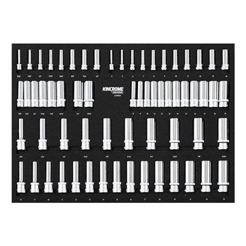 KINCROME CONTOUR® 64 Piece LOK-ON™ Deep Sockets EVA Tray | EVA904T