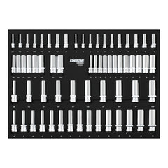 Kincrome CONTOUR® 64 Piece LOK-ON™ Deep Sockets EVA Tray | EVA904T