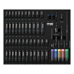 Kincrome CONTOUR® 60 Piece LOK-ON™ Impact Sockets & Accessories EVA Tray | EVA906T