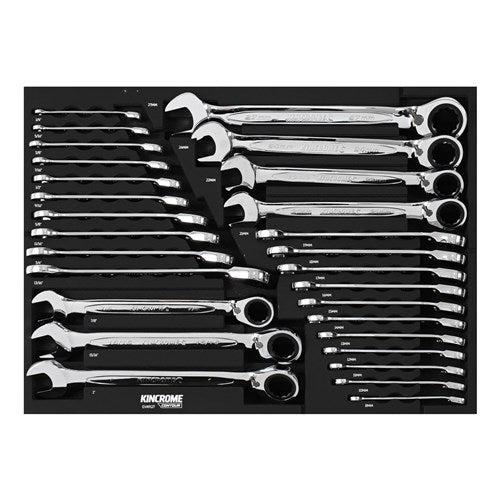 Kincrome CONTOUR® 28 Piece Reverse Gear Spanners EVA Tray | EVA912T