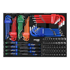 Kincrome CONTOUR® 124 Piece Hex & TORX® Fastening EVA Tray | EVA923T