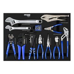 Kincrome CONTOUR® 11 Piece Pliers, Wrenches & Riveter EVA Tray | EVA929T
