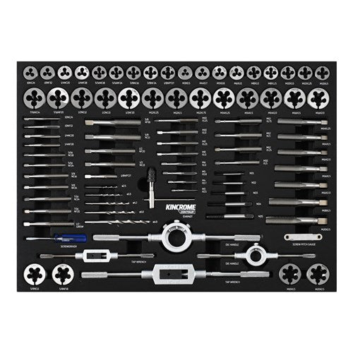 Kincrome CONTOUR® 87 Piece Tap & Die EVA Tray | EVA940T