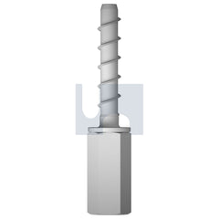 Hobsons - M8 - M10 X 40 Flake Silver ETA OPT 1 C1 FR Xbolt Pro - Vertical Hanger - Zinc - Qty 100 | EVXMSF17D100040
